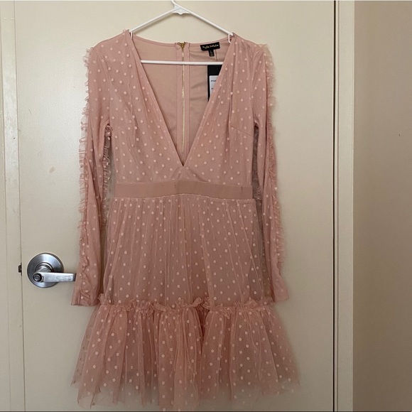 kaylee kollection Dresses & Skirts - NWT Kaylee Kollection polka dots mesh dress